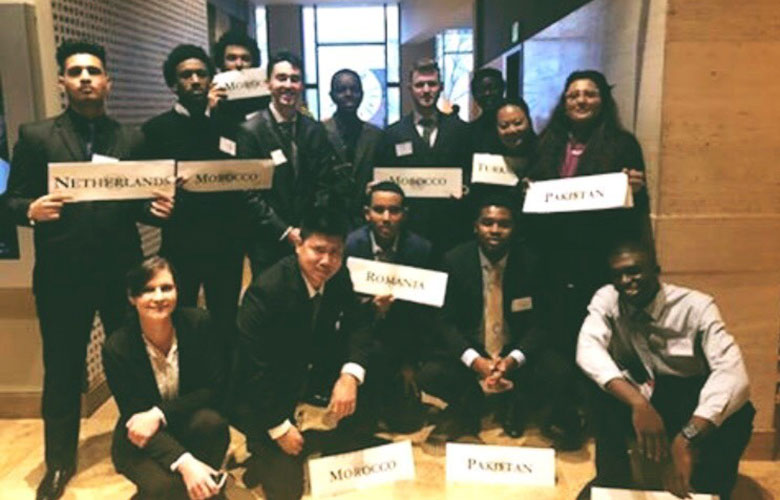 Highline College Model UN participants in the 2018 Seattle Conference