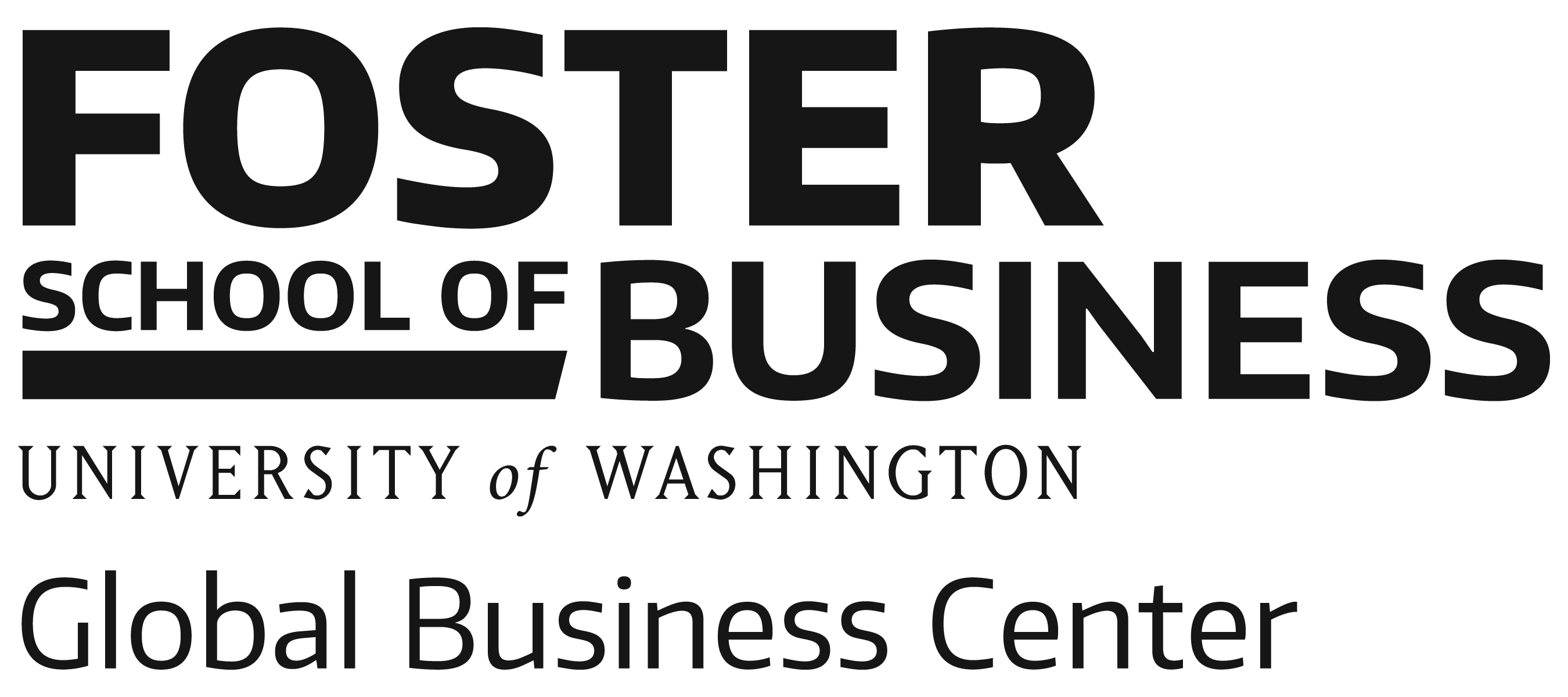 Logo of Foster school of Business for Global Business Center